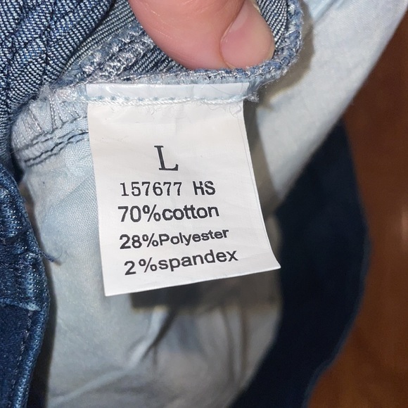 Flamingo NWT flare jeans Size large Dark wash denim - Picture 5 of 8